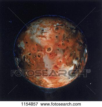 Picture - full view of io, 
one of the moons 
of jupiter, 1979. 
fotosearch - search 
stock photos, 
pictures, images, 
and photo clipart