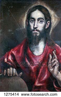 Stock Photo - christ blessing 
('the saviour 
of the world'), 
17th century. 
fotosearch - search 
stock photos, 
pictures, images, 
and photo clipart
