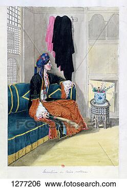 Stock Photo - 'levantine in 
the costume of 
cairo', 19th century. 
fotosearch - search 
stock photos, 
pictures, images, 
and photo clipart