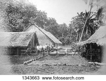 Stock Photo - mission, ureparapara, 
torba province, 
vanuatu, 1885 
artist: unknown. 
fotosearch - search 
stock photos, 
pictures, images, 
and photo clipart