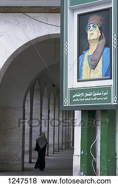 Stock Photo - a portrait of 
president gaddafi 
on a street in 
tripoli, libya. 
fotosearch - search 
stock photos, 
pictures, images, 
and photo clipart