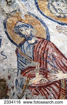 Stock Photo - detail of a fresco 
in a cave, matera, 
basilicata, italy. 
fotosearch - search 
stock photos, 
pictures, images, 
and photo clipart