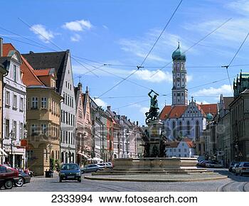 Stock Photo - old town, augsburg, 
germany. fotosearch 
- search stock 
photos, pictures, 
images, and photo 
clipart