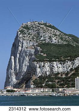 Stock Photo - the rock of gibraltar 
from la linea, 
spain. fotosearch 
- search stock 
photos, pictures, 
images, and photo 
clipart