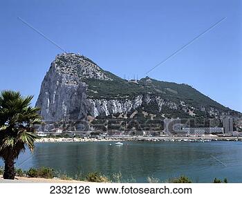 Stock Photo - the rock of gibraltar 
from la linea, 
spain. fotosearch 
- search stock 
photos, pictures, 
images, and photo 
clipart