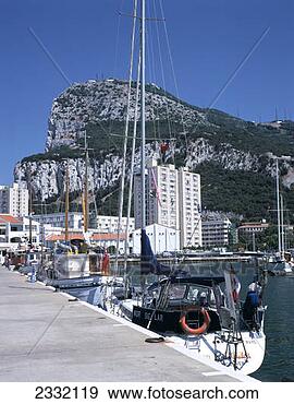 Stock Photograph - the rock of gibraltar 
from the marina, 
gibraltar. fotosearch 
- search stock 
photos, pictures, 
images, and photo 
clipart