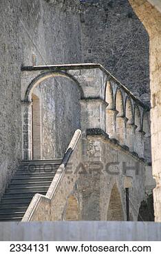 Stock Photography - staircase and 
balcony in the 
castle, miglionico, 
basilicata, italy. 
fotosearch - search 
stock photos, 
pictures, images, 
and photo clipart