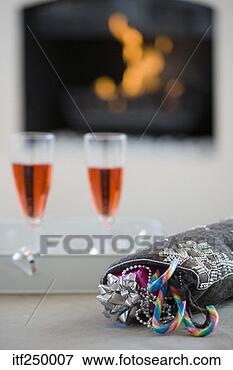 Picture - stocking and wine 
glasses. fotosearch 
- search stock 
photos, pictures, 
images, and photo 
clipart