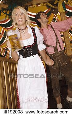 Stock Photo - couple with beer. 
fotosearch - search 
stock photos, 
pictures, images, 
and photo clipart
