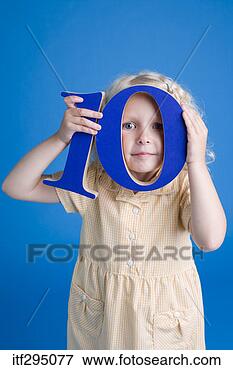 Picture - girl holding number. 
fotosearch - search 
stock photos, 
pictures, images, 
and photo clipart