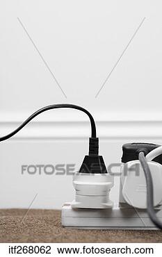 Stock Photo - electrical power 
strip and plugs. 
fotosearch - search 
stock photos, 
pictures, images, 
and photo clipart