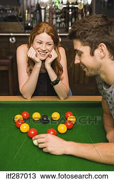 Stock Photo - couple making 
heart out of pool 
balls. fotosearch 
- search stock 
photos, pictures, 
images, and photo 
clipart