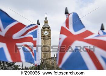 Stock Photo - british flags 
waving by big 
ben. fotosearch 
- search stock 
photos, pictures, 
images, and photo 
clipart