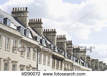 Stock Photo - row of connected 
buildings. fotosearch 
- search stock 
photos, pictures, 
images, and photo 
clipart