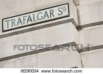 Stock Photo - trafalgar square 
sign. fotosearch 
- search stock 
photos, pictures, 
images, and photo 
clipart
