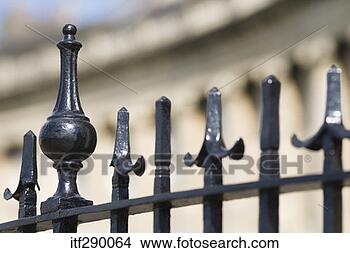 Stock Photo - wrought iron fence. 
fotosearch - search 
stock photos, 
pictures, images, 
and photo clipart