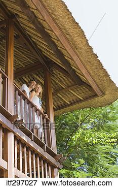 Picture - couple on a balcony. 
fotosearch - search 
stock photos, 
pictures, images, 
and photo clipart