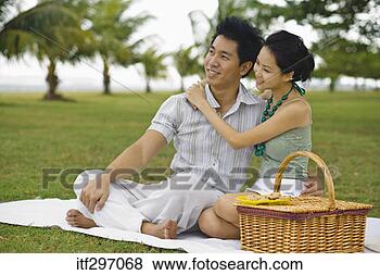 Stock Photo - couple picnicking. 
fotosearch - search 
stock photos, 
pictures, images, 
and photo clipart