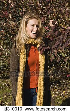 Stock Photography - woman in autumn. 
fotosearch - search 
stock photos, 
pictures, images, 
and photo clipart
