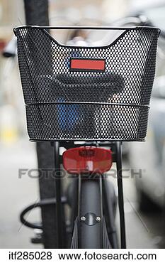 Stock Photo - basket on bike. 
fotosearch - search 
stock photos, 
pictures, images, 
and photo clipart