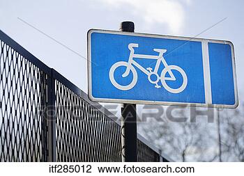 Stock Photo - bicycle sign. 
fotosearch - search 
stock photos, 
pictures, images, 
and photo clipart