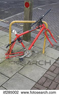 Stock Photo - bike missing tires 
and seat. fotosearch 
- search stock 
photos, pictures, 
images, and photo 
clipart