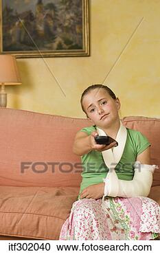 Stock Photography - bored girl in 
arm cast. fotosearch 
- search stock 
photos, pictures, 
images, and photo 
clipart