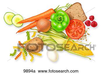 Banque d'Illustrations - sain, nourriture, 
unlabeled. fotosearch 
- recherchez des 
cliparts, des 
illustrations, 
des dessins et 
des images vectoris�es 
au format eps