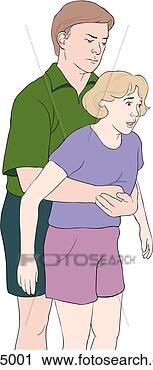 Clipart - an adult applies 
abdominal thrust 
technique (heimlich 
maneuver) to a. 
fotosearch - search 
clipart, illustration, 
drawings and vector 
eps graphics images