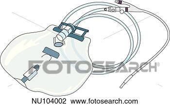 Clip Art - foley catheter, 
 a urinary catheter 
with a double 
lumen for use 
when. fotosearch 
- search clipart, 
illustration, 
drawings and vector 
eps graphics images