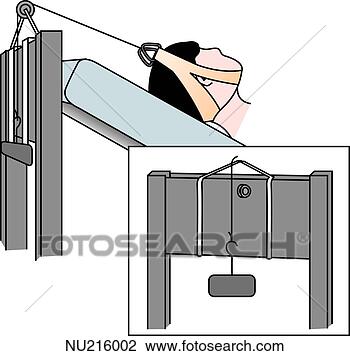 Clip Art - principle of cervical 
skin traction 
the traction is 
provided by. fotosearch 
- search clipart, 
illustration, 
drawings and vector 
eps graphics images