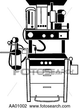 Clip Art - anestesia,  máquina. 
fotosearch - busca 
de ilustrações 
clipeart e desenhos