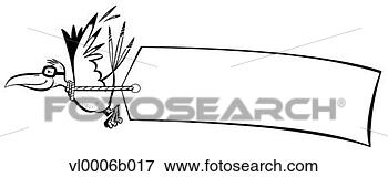Clip Art - flying bird with 
banner. fotosearch 
- search clipart, 
illustration, 
drawings and vector 
eps graphics images