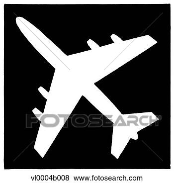 airplane clip art piece