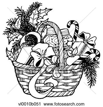 Clipart - basket of holiday 
treats. fotosearch 
- search clipart, 
illustration, 
drawings and vector 
eps graphics images