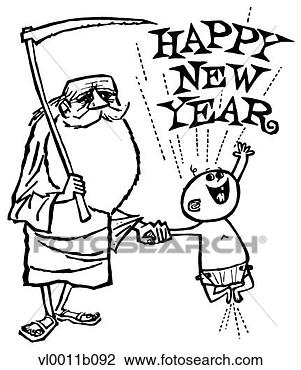 Clipart - father time and 
baby new year. 
fotosearch - search 
clipart, illustration, 
drawings and vector 
eps graphics images