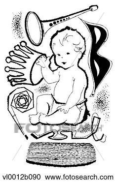 Clipart - baby new year. 
fotosearch - search 
clipart, illustration, 
drawings and vector 
eps graphics images