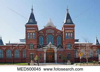 Stock Image - grounds and entrance 
to the smithsonian 
institute castle, 
 washington. fotosearch 
- search stock 
photos, pictures, 
images, and photo 
clipart