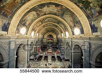Arquivo de Fotografias - interiores,  st, 
 john,  co-catedral, 
 valletta,  malta. 
fotosearch - busca 
de fotos, imagens 
e clipart
