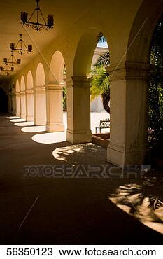 Stock Photo - interiors of a 
covered walkway, 
 balboa park, 
 san diego. fotosearch 
- search stock 
photos, pictures, 
images, and photo 
clipart