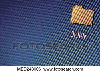 Stock Photo - junk folder on 
desktop of computer, 
close-up. fotosearch 
- search stock 
photos, pictures, 
images, and photo 
clipart