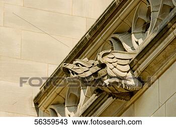 Stock Photo - low angle view 
of an eagle gargoyle, 
 national cathedral, 
 washington. fotosearch 
- search stock 
photos, pictures, 
images, and photo 
clipart