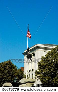 Stock Photograph - low angle view 
of an american 
flag on a building, 
 massachusetts. 
fotosearch - search 
stock photos, 
pictures, images, 
and photo clipart