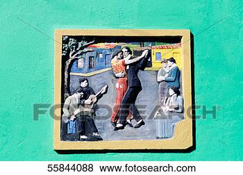 Stock Photo - painting of a 
couple dancing, 
 caminitas la 
boca district, 
 buenos. fotosearch 
- search stock 
photos, pictures, 
images, and photo 
clipart