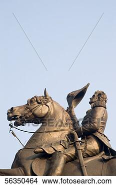 Stock Photo - statue of andrew 
jackson, low angle 
view. fotosearch 
- search stock 
photos, pictures, 
images, and photo 
clipart