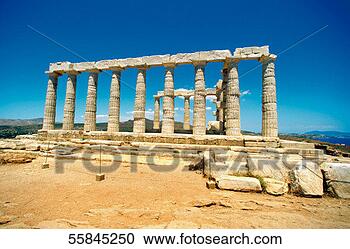 Stock Photography - old pillars of 
the temple of 
poseidon, athens, 
greece. fotosearch 
- search stock 
photos, pictures, 
images, and photo 
clipart