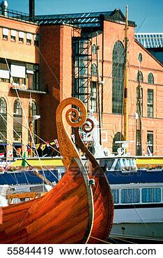 Stock Photograph - bow of a viking 
ship, oslo, norway. 
fotosearch - search 
stock photos, 
pictures, images, 
and photo clipart