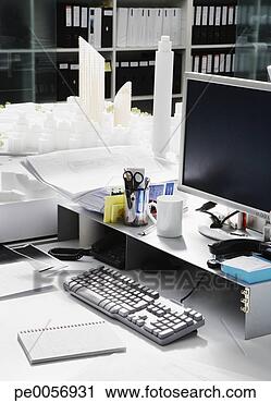 Stock Photography - empty desk with 
large city model 
in office. fotosearch 
- search stock 
photos, pictures, 
images, and photo 
clipart