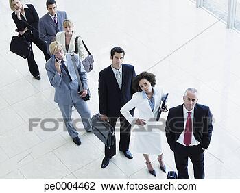 Stock Photo - lineup of aggravated 
male and female 
office workers. 
fotosearch - search 
stock photos, 
pictures, images, 
and photo clipart