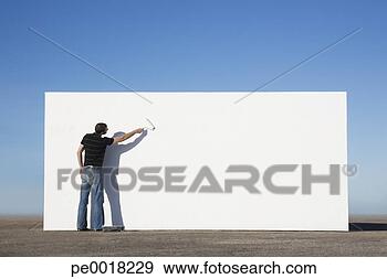 Stock Photograph - man painting wall 
outdoors. fotosearch 
- search stock 
photos, pictures, 
images, and photo 
clipart